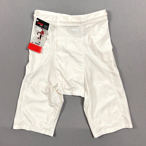 Adams USA Other - VTG Adams USA Football Girdle Mens Small White Compression Shorts Pockets NWT